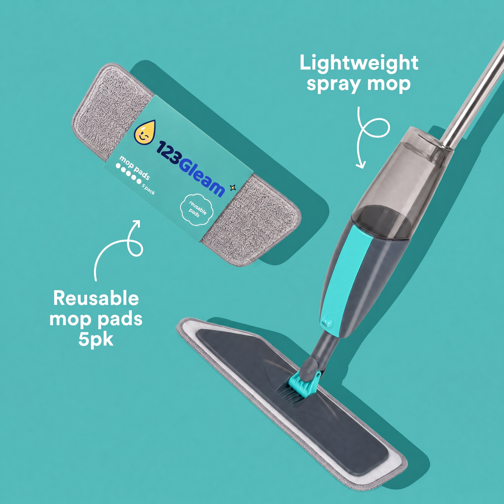 Spray Mop & Mop Pads 5pk