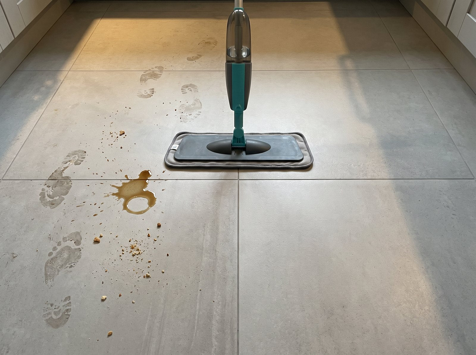Tiled floor