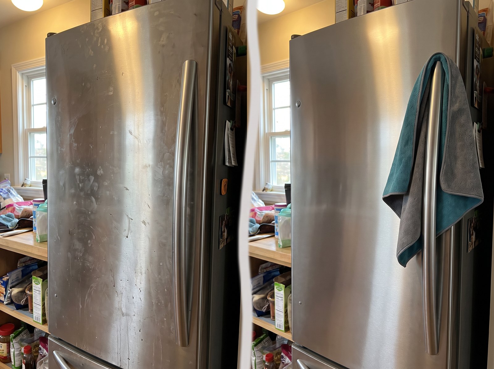 Stainless fridge